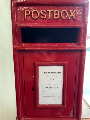 Red Metal Royal Mail Post Box