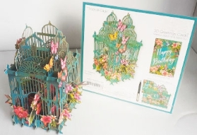 Tropical Cage 3D Card