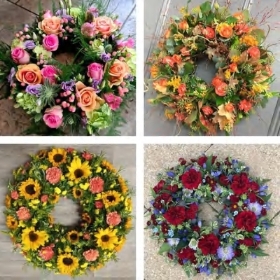 Florists choice Wreath Bright