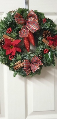 Traditional Red Christmas Wreath