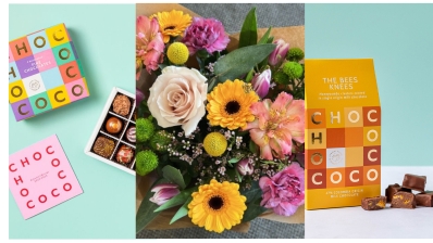 April hand  tied with chocolates