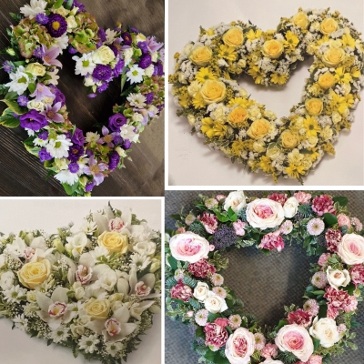 Florists choice Heart Pastel