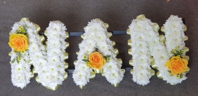 Nan Tribute   White with Yellow