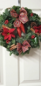 Traditional Red Christmas Wreath