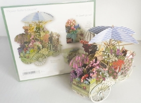 Flower Seller's Bicycle 3D Card