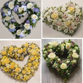 Florists choice heart Neutrals
