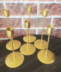 Gold Coloured Candle Sticks