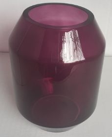 Plum Glass Vase