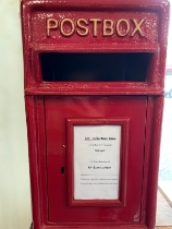 Red Metal Royal Mail Post Box